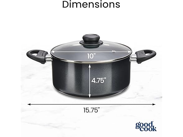 GoodCook Everyday Round Dutch Oven with Lid