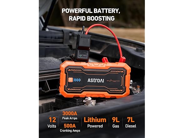 AstroAI S8 Pro 3000A Jump Starter
