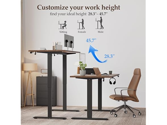 55 Inch Large Electric Standing Desk