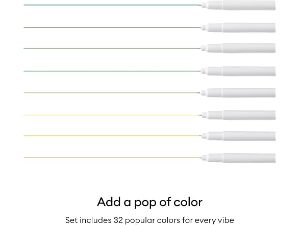 Cricut® Fine Point Pen 0.4 mm, Ultimate Sampler (32 ct)