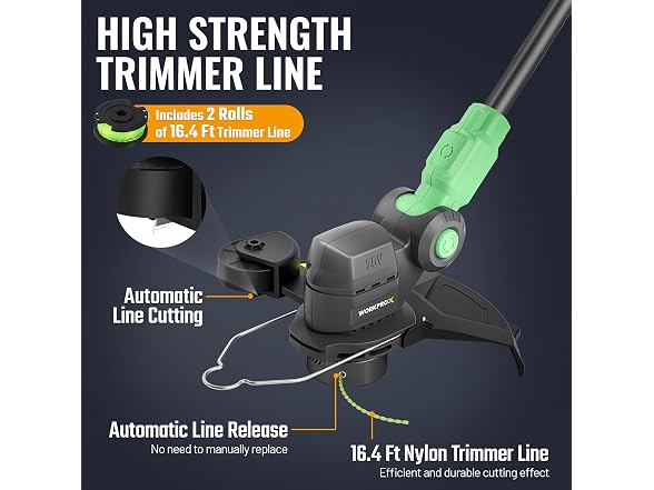 WORKPROX 12in Weed Wacker Kit with Trimmer Line