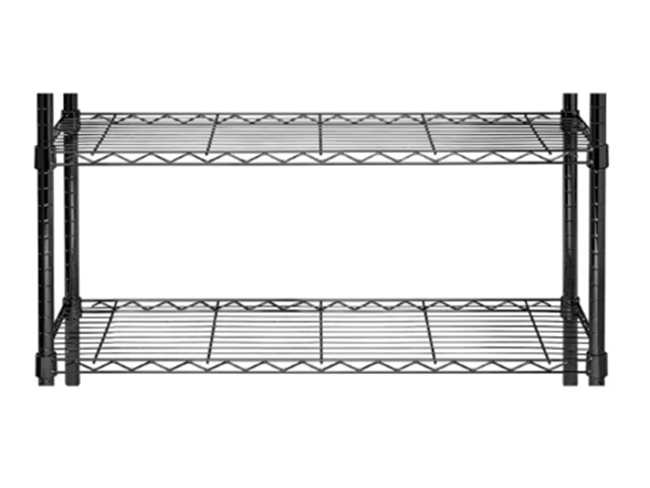 J&V Textiles 7057-BK 4-Tier Shelving Unit