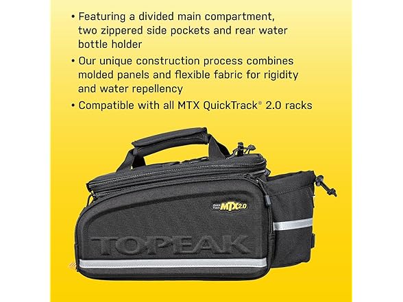 Topeak MTX TrunkBag - Rear Bicycle Bag - Spacious Storage an (Open Box)