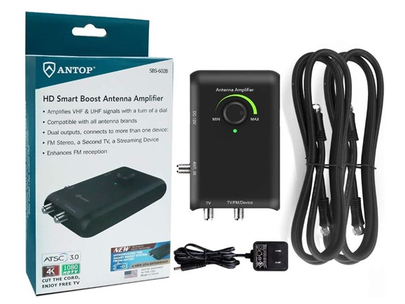 thumbnail image 2 of ANTOP HD Smart Panel TV Antenna With J Pole - 85 Mile Range, Smart Boost & 4G LTE Filter 2 of 9