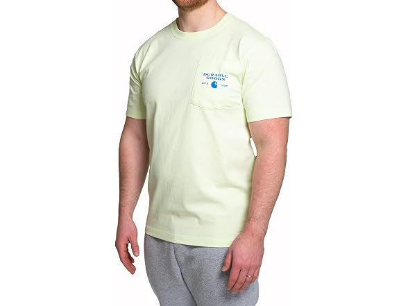 Carhartt Men (XS) Logo T-shirt Hint Lime