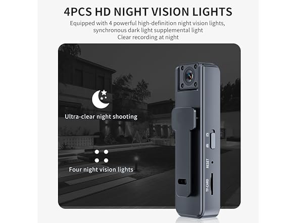 1080P Spy Camera with Swivel Lens