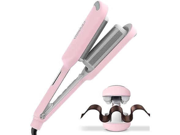 3-Barrel Hair Waver Curling Iron 
