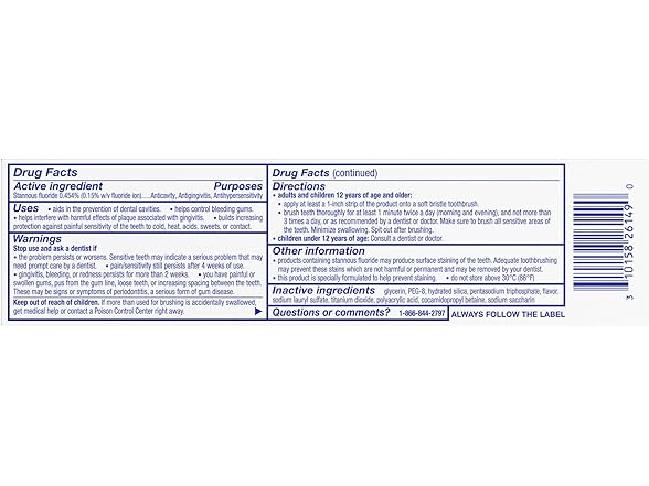 Sensodyne, Sensitivity Toothpaste