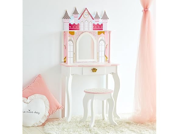 Teamson Kids Dreamland Princess Play Vanity Set