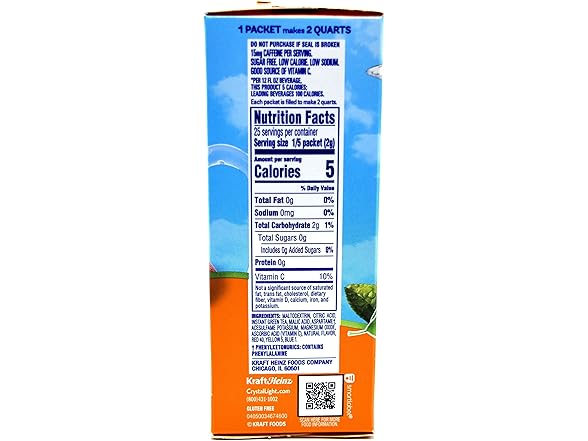 Crystal Light Peach Mango Tea, 3pk