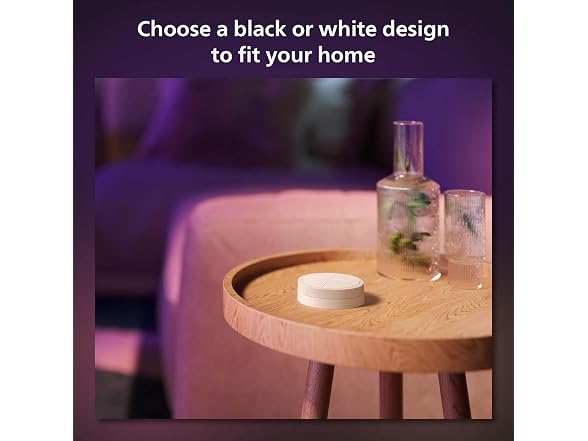 Philips Hue Wall Tap Dial Light Switch, Portable, White - 1 Pack