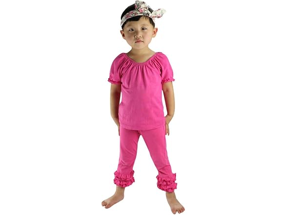 Wennikids Girls (6-7 Years) Toddler Baby Leggings