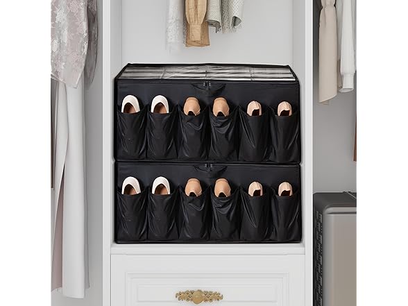 STORAGEIDEAS Extra Large Fabric Shoe Organizer for Closet