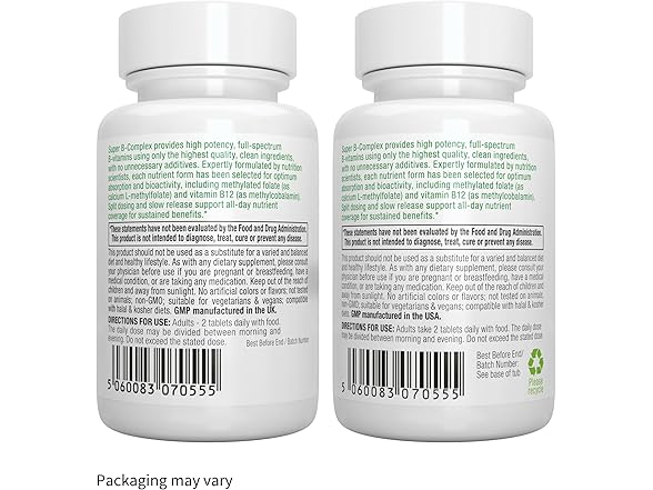 60CT Igennus Super B-Complex Methylated B Vitamins,