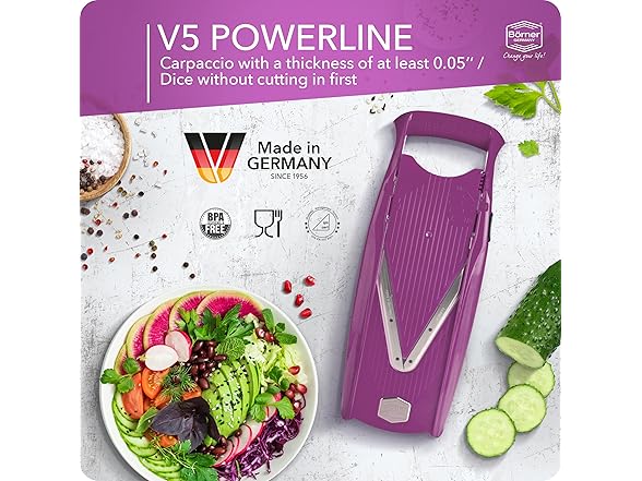 Mandoline Food Slicer Börner V5 Purple