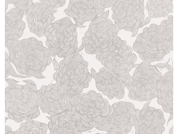 Roses Grey Wall Mural