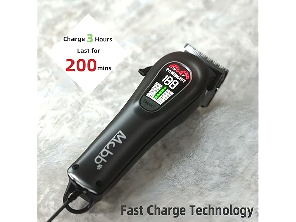 MCBB Dog Clippers - Low Noise, 5-Mode