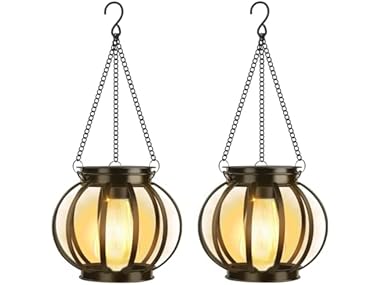 $14.99, Was $19.99, 25% Off! siruitong B0F8NP33SY 2 Pack Solar Lantern - Pumpkin dealfomo