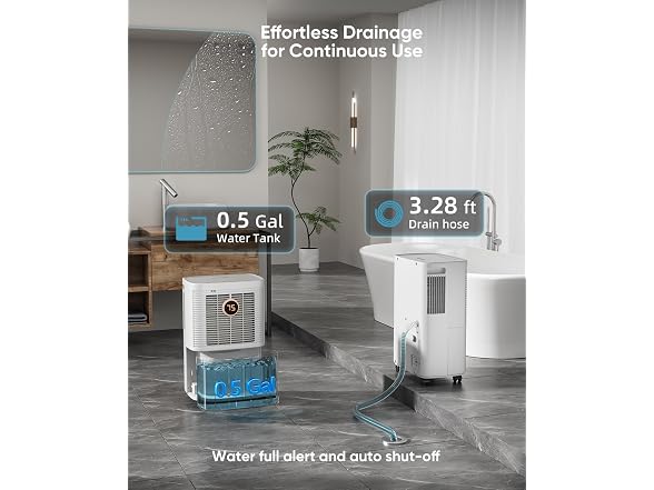 Dravonic 34 Pints Dehumidifier for Home