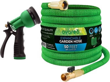 $24.99, Was $39.99, 37% Off! Expandable Garden Hose 50ft w/ Nozzle dealfomo