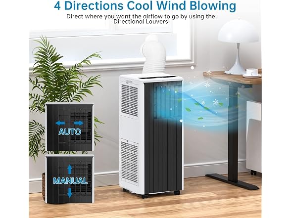 MERXENG 8,000 BTU Portable Air Conditioner, Smar