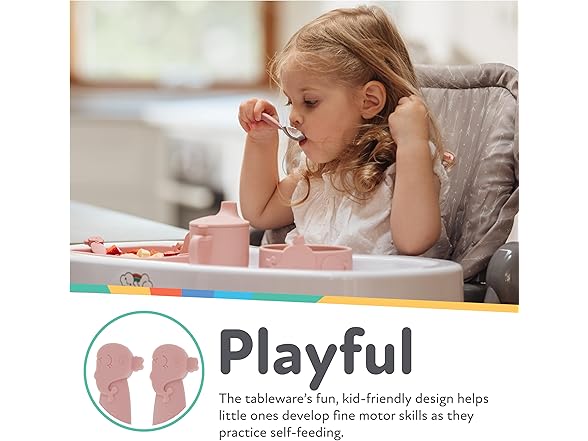 Nuby Fork and Spoon Set - Pink Whale