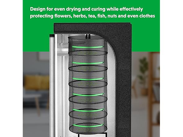 iPower 2ft 6-Layer Foldable Herb Mesh Dry Rack