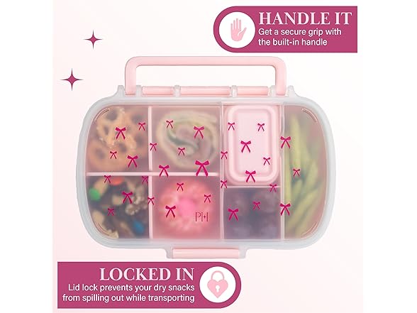 Paris Hilton 2-Pack Bento Style Snack Boxes