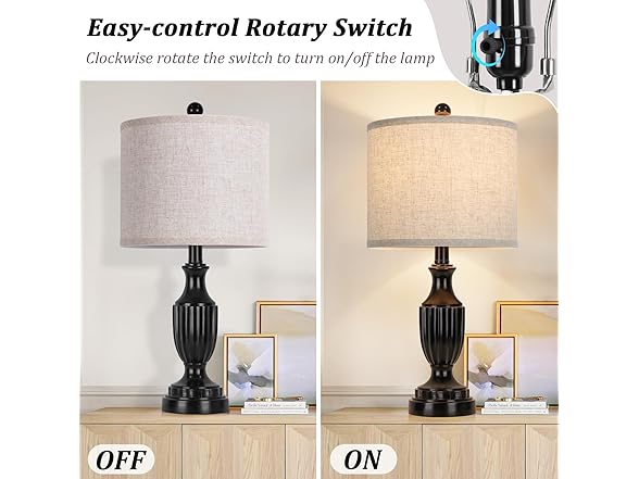 TOBUS Table Lamp Set of 2