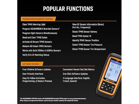 GEARWRENCH GWTPMS GEARWRENCH Universal Tire Pressure