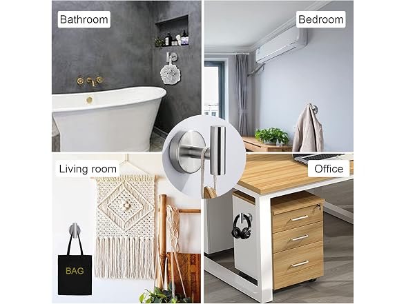 YSSILADI Silver Shower Hook for Bathroom,