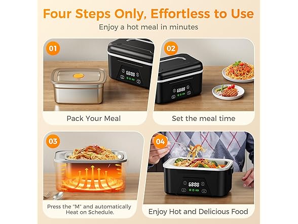 Quessa Cordless Heated Lunch Box