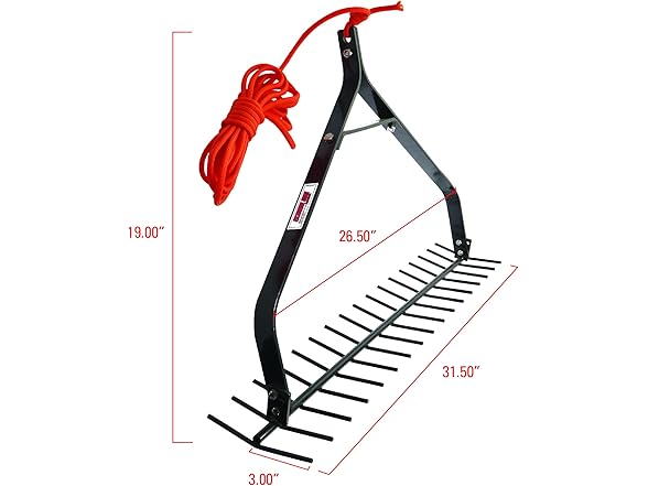 Extreme Max 3005.5321 Throwable Aquatic Weed Rake