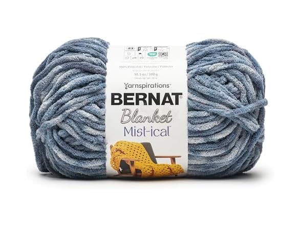 Spinrite Bernat Blanket Mist-Ical Yarn-Storm Blue