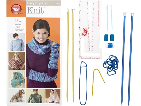 Boye 3616400000 I Taught Myself To Knit Kit