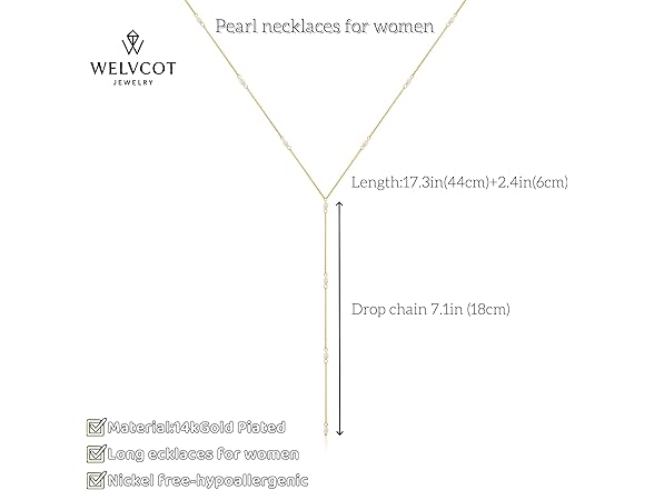 Welvcot Long Necklaces for Women