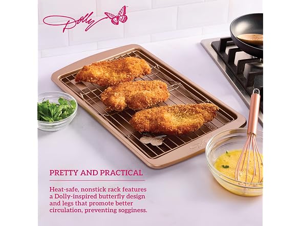 Dolly Parton Butterfly Cooling Rack in Blush 