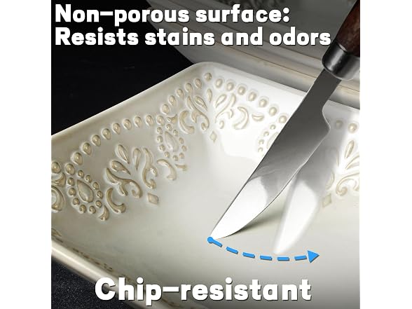 Salad Plates Set of 4, 9.85" Embossed