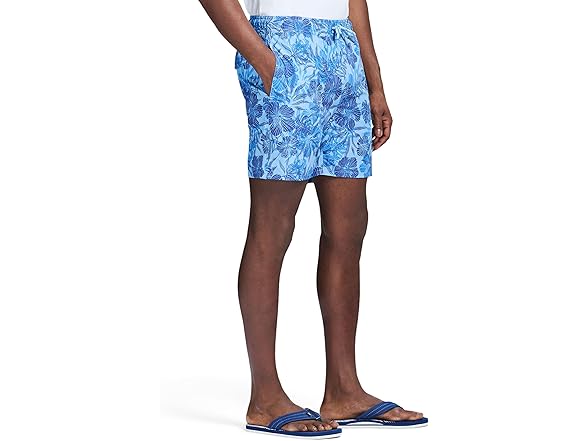Izod Men Swim Trunks Comfort Swimsuit Placid Blue