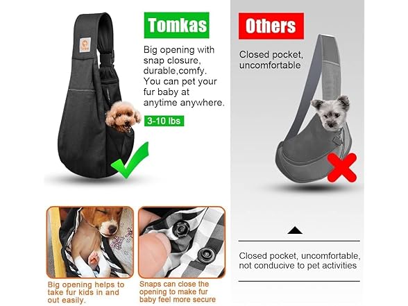 Tomkas Small Dog Sling Carrier