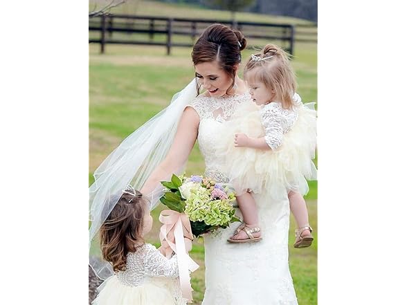 2Bunnies (3T) Girl Peony Lace Back A-Line Dress