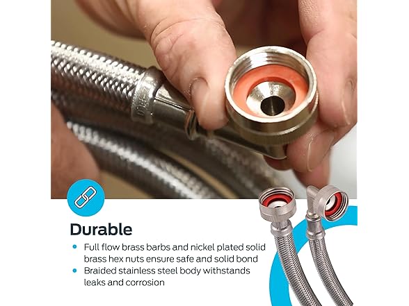Eastman PVC Coated Braided Washing Machine Hose