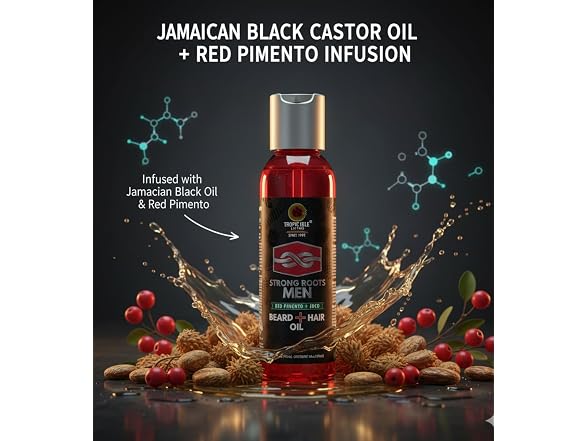 Tropic Isle Strong Roots Mens Beard Oil 4 Pack