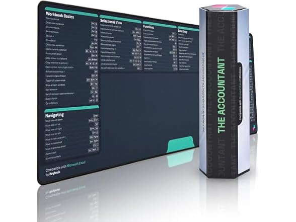 Excel Shortcuts Mouse Pad (XL Size)