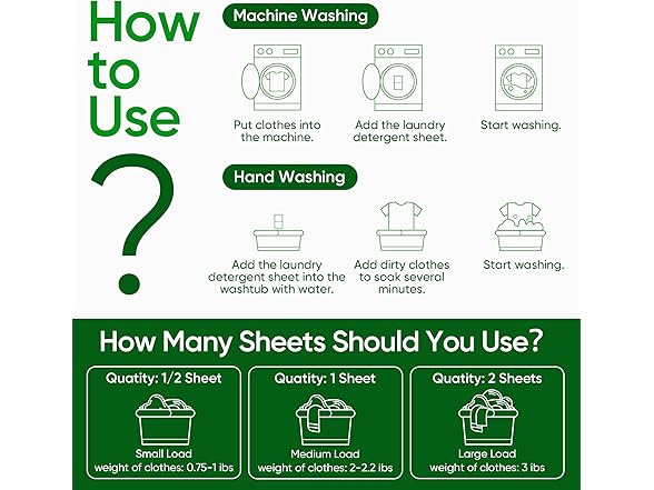 Fisroa Laundry Detergent Sheets, 150 Sheets