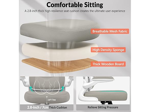 Bestfair W0893 2202 Office Chair LightGray