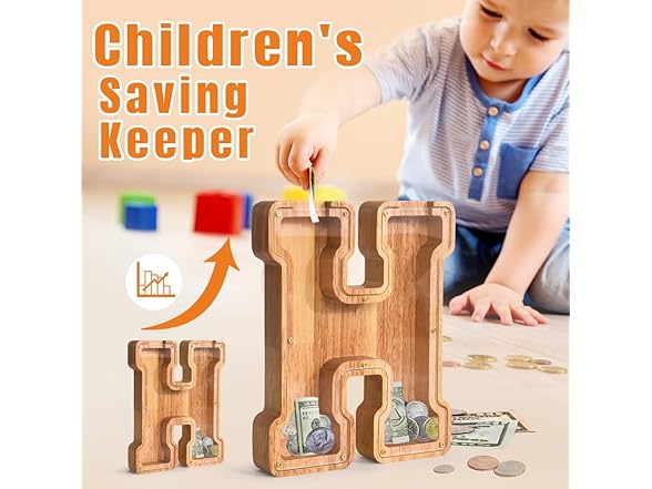 PrimRend Letter Piggy Bank