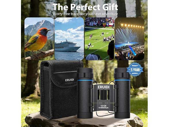 ERUIDI 12X25 Compact Binoculars