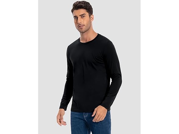 2 Pack Men's Long Sleeve Crew Neck Tee