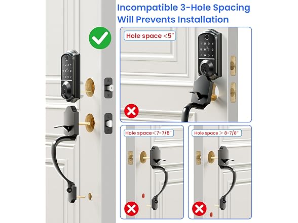 Veise VE017-H 8-in-1 Smart Door Lock